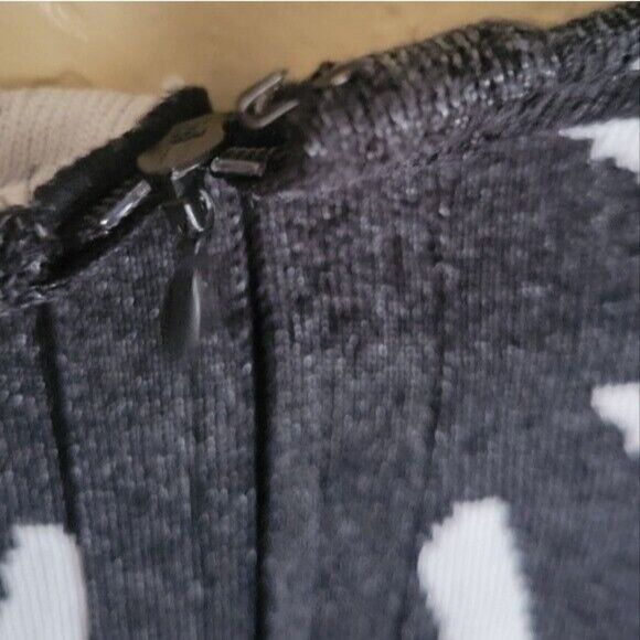 Parker Bodycon Stretch Knit Dress Metallic Dark Gray White Size Small - Picture 6 of 11